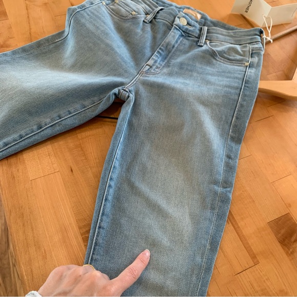 Mother Jeans The Looker Crop Swimming Pool Sunday High Rise Light Wash Size 25 - Picture 8 of 11